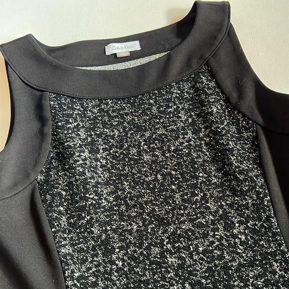 Office! Calvin Klein Tweed fitted dress - Sz 10 - Picture 3 of 5